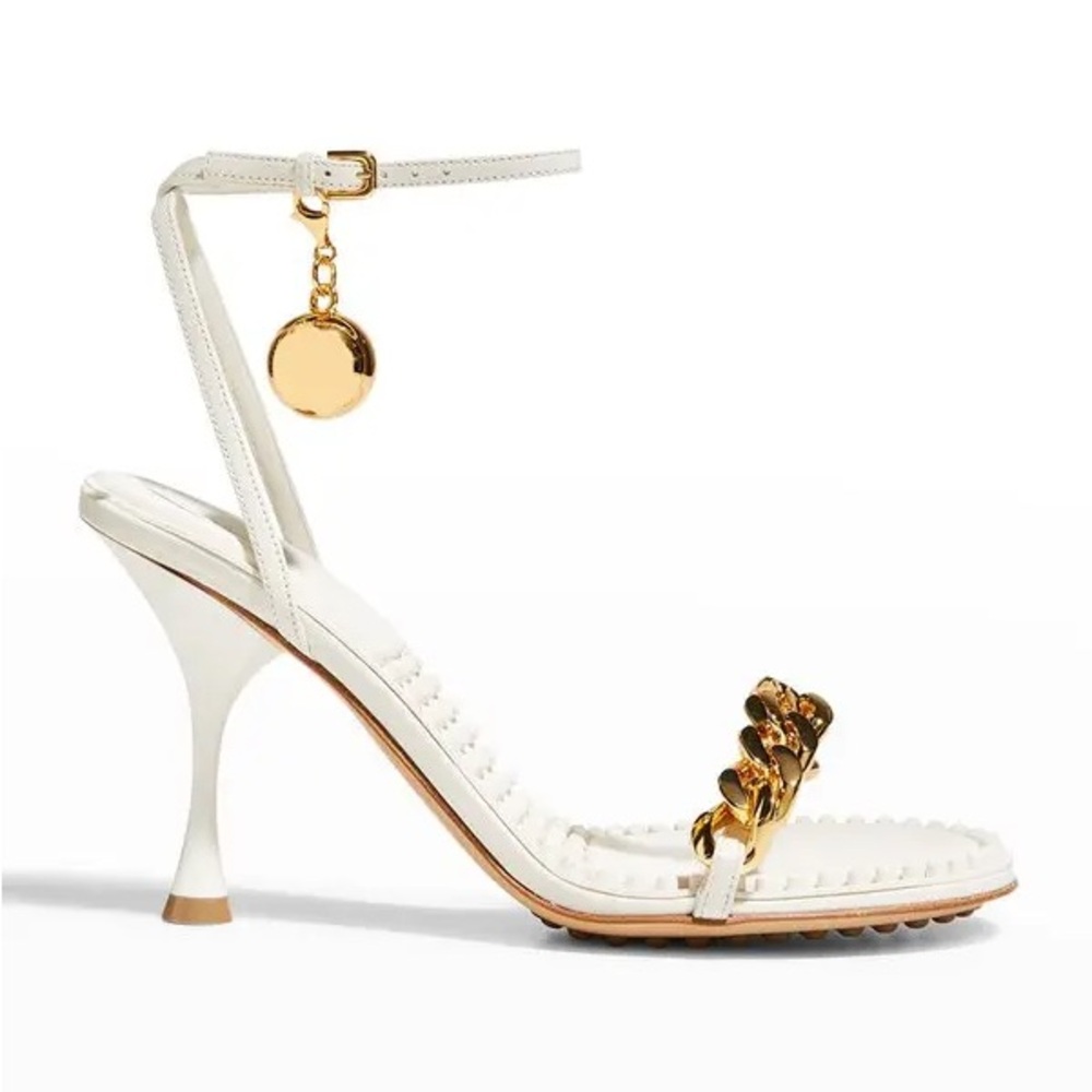 Bottega Veneta Dot Ball Chain Ankle Strap Sandals - 38 - US 8
